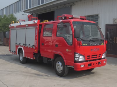 五十铃2.5吨水罐消防车(庆铃100P)